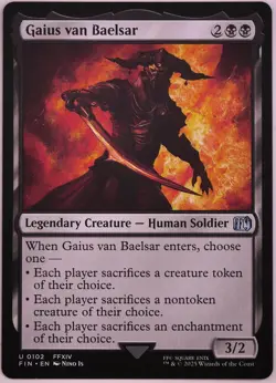 Gaius van Baelsar FIN 102 MTG Sacrifice Commander - Image 1