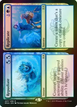 MTG Repudiate // Replicate Foil ** Ravnica Allegiance ** English - Image 1