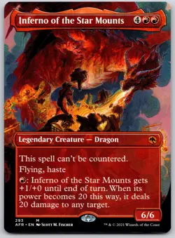 Inferno of the Star Mounts (Borderless) 293 Forgotten Realms MTG NM - Image 1