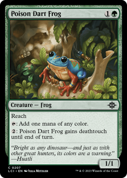 x4 Poison Dart Frog LCI MTG 207 COMMON M/NM 4x - Image 1