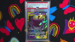 Gengar & Mimikyu GX 53/181 PSA 10 GEM MINT Holo SM Team Up Pokemon Card Sun&Moon - Image 1