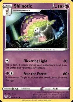 SHIINOTIC 080/189 Pokemon Card Darkness Ablaze Near Mint - Image 1