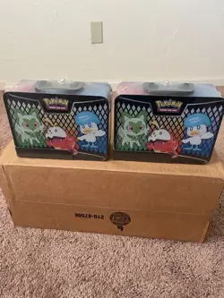 Pokemon Summer 2023 Collector's Chest Tin Sealed x2 (Silver tempest/Paldea evo) - Image 2