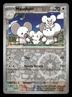Maushold 161/198 SV01: Scarlet & Violet Base Set Reverse Holo Pokemon TCG -EN - Image 1