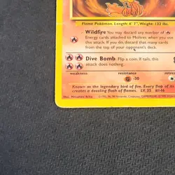 Moltres 70 HP Fossil Rare Regular Unlimited 27/62 1999 - Image 3