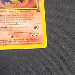 Moltres 70 HP Fossil Rare Regular Unlimited 27/62 1999 - Image 4