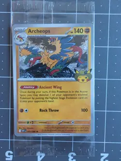 Pokemon Chicago Field Museum Fossil Exhibit Archeops Promo Card SEALED IN HAND - Image 1