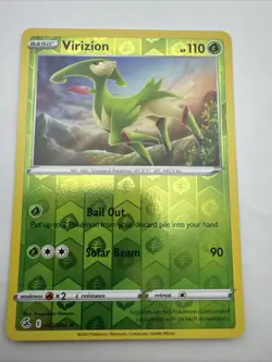 015/264 VIRIZION REVERSE HOLO FUSION STRIKE POKEMON CARD - Image 1