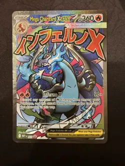 2025 Pokemon Card MEP Black Star Promos Mega Charizard X ex #023 Near Mint - Image 1