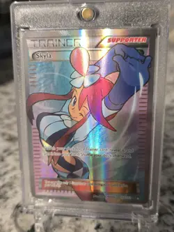 Pokemon Skyla Full Art Ultra Rare Holo Trainer Supporter Breakpoint 122/122 Card - Image 1