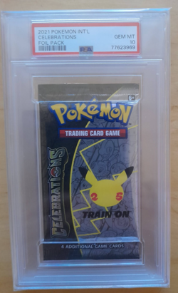 Pokemon 2021 Celebrations Booster pack PSA 10 - Image 1