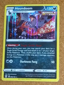 Houndoom 096/163 Holo Rare Battle Styles Pokemon Lightly Played - Image 1