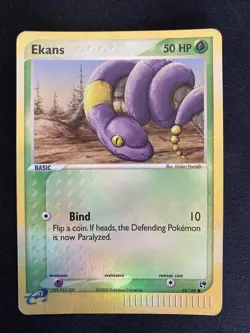 Pokemon TCG Ekans EX Sandstorm 64/100 E-Series Regular Common Card 2003 NM - Image 1