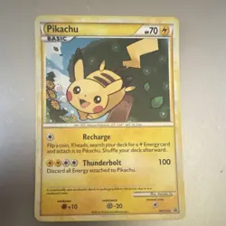 Pikachu HGSS03 HGSS Promo Holo 2010 Eng 70HP Basic Pokemon Card - Image 1