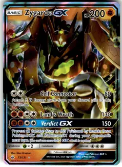 Zygarde GX 73/131 Forbidden Light Pokemon NM Fast Ship - Image 1