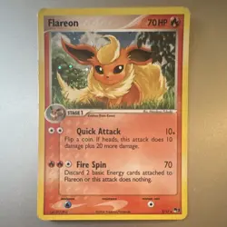 Flareon 002/017 POP Series 3 Holo Rare 2006 Eng 70HP Stage 1 Pokemon TCG - Image 1