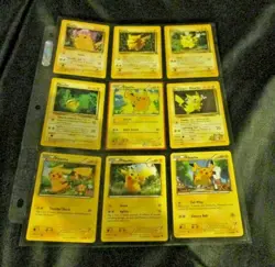 Pokemon 9 Card/Tarjeta Set: 9 different Pikachu Cards, so Kawaiiiiiiiii!!! - Image 1