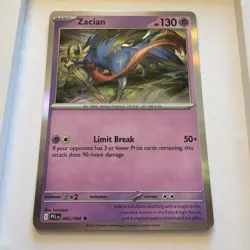 Zacian 045/094 Rare Phantasmal Flames Pokemon Holo NM - Image 1