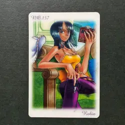 S7597 Nico Robin No.157 Japanese One Piece Vintage Gumica Gummy Card YJ19 - Image 1