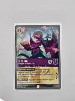 DISNEY LORCANA DEMONA SCOURGE OF THE WYVERN CLAN LEGENDARY NON FOIL 55/204 - Image 1