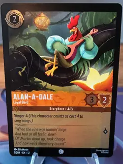Disney Lorcana TCG - Alan-a-Dale - Loyal Bard 7/204 - Common Foil - 12 - Image 1