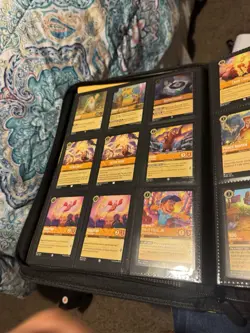 DISNEY LORCANA TCG RARE, SUPER RARE & LEGENDARY RARE LOT OF 368 CARDS + BINDER - Image 5