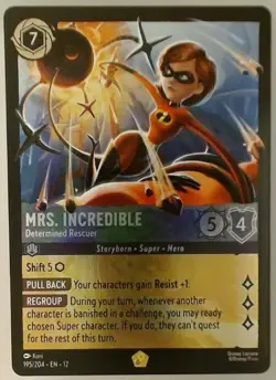 Disney Lorcana Wilds Unknown EN12-Mrs. Incredible 195/204 Cold Foil - Image 1