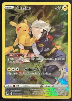 Pikachu TG05/TG30 - Lost Origin Trainer Gallery Pokemon TCG 2022 - MP Card - Image 1