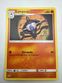 Pokemon - Lampent 29/236 - Unified Minds - Sachiko Adachi - Near Mint - Image 1