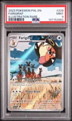 Farigiraf 228/193 PSA 9 Illustration Rare PAL Pokemon 2023 - Image 1