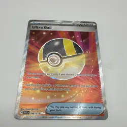 Pokemon TCG Ultra Ball 264/217 Stellar Crown Trainer-Item Hyper Rare Holo FA - Image 2