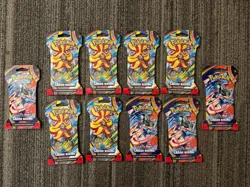 Pokemon TCG Chaos Rising / MEGA EVOLUTION Sleeved Booster Packs Lot Of 10- NEW - Image 1