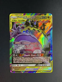 Naganadel & Guzzlord GX 158/236 Holo GX Rare Cosmic Eclipse Pokemon Near Mint - Image 1