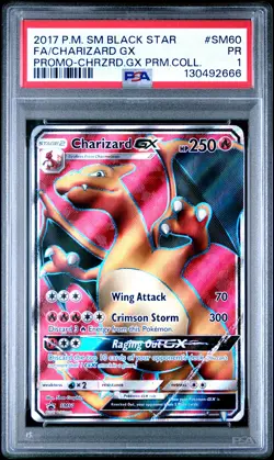Charizard Gx SM60 Premium Collection Sm Black Star Promo Pokemon PSA 1 - Image 1