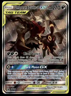 Umbreon & Darkrai GX Promo SM Promos SM241 LP Pokemon TCG - Image 1