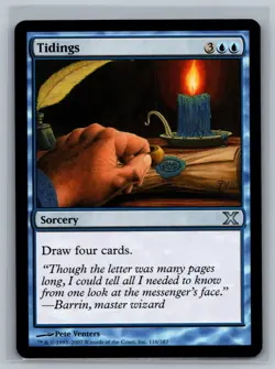 Magic The Gathering 10th Edition Tidings #116/383 MTG TCG CCG Tenth - Image 1