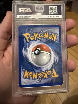 2005 POKEMON EX UNSEEN FORCES #1 AMPHAROS-REVERSE FOIL PSA 8 - Image 2