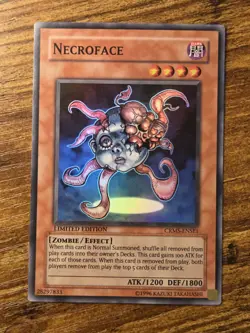 Necroface CRMS-ENSE1 Super Rare Vintage Yugioh Crimson Crisis Limited Edition NM - Image 1