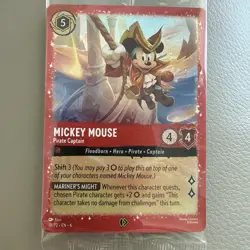 Sealed Disney Lorcana Mickey Mouse Pirate Captain Costco Glimmer Foil Promo - Image 1