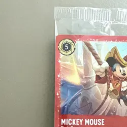 Sealed Disney Lorcana Mickey Mouse Pirate Captain Costco Glimmer Foil Promo - Image 4