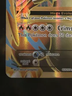 Mega M Charizard EX 2016 XY Evolutions 101/108 Holo Full Art Pokemon TCG - Image 2