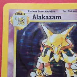 Alakazam 1/102 Base Set Holo Pokemon Card Rare - Image 3