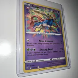 Zacian 082/185 Vivid Voltage Amazing Rare Pokemon Card NM - Image 1