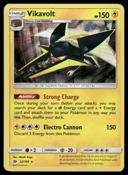Pokemon Cards Vikavolt 52/149 Holo SM Base Set Holo Holo Rare LP - Image 1