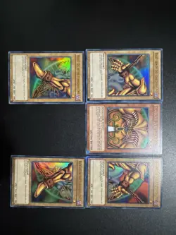 Complete 5 Card Set Exodia The Forbidden One Yugioh YGLD 1st Edition - Image 1