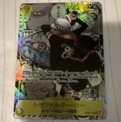 Bandai One Piece Card Game Trafalgar Law OP10-119 SEC Manga Rare Holo JP - Image 1
