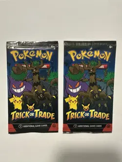 Pokemon 2024 Trick or Trade BOOster Bundle 3 Card Pack Lot of 2 Sealed - Image 1