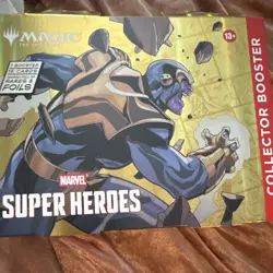 Magic: The Gathering Marvel Super Heroes Collector Booster Pack 15 Cards Thanos - Image 1