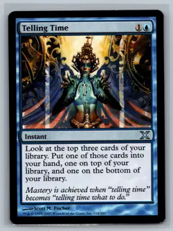 Magic The Gathering 10th Edition Telling Time #114/383 MTG TCG CCG Tenth - Image 1
