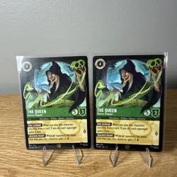 2 Cards of The Queen Devious Disguise 90/204 Legendary Wilds Unknown Lorcana NM - Image 1